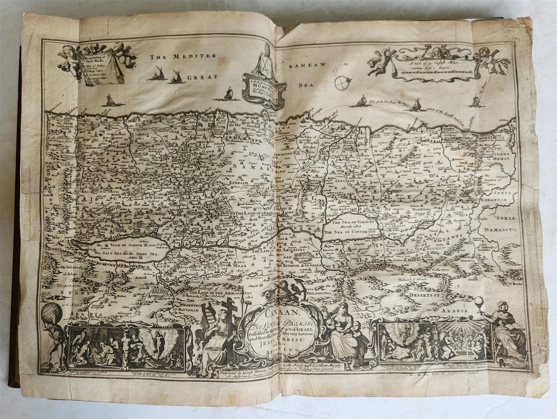 1683 BIBLE in ENGLISH ILLUSTRATED w/ MAPS KING JAMES FOLIO antique - 4