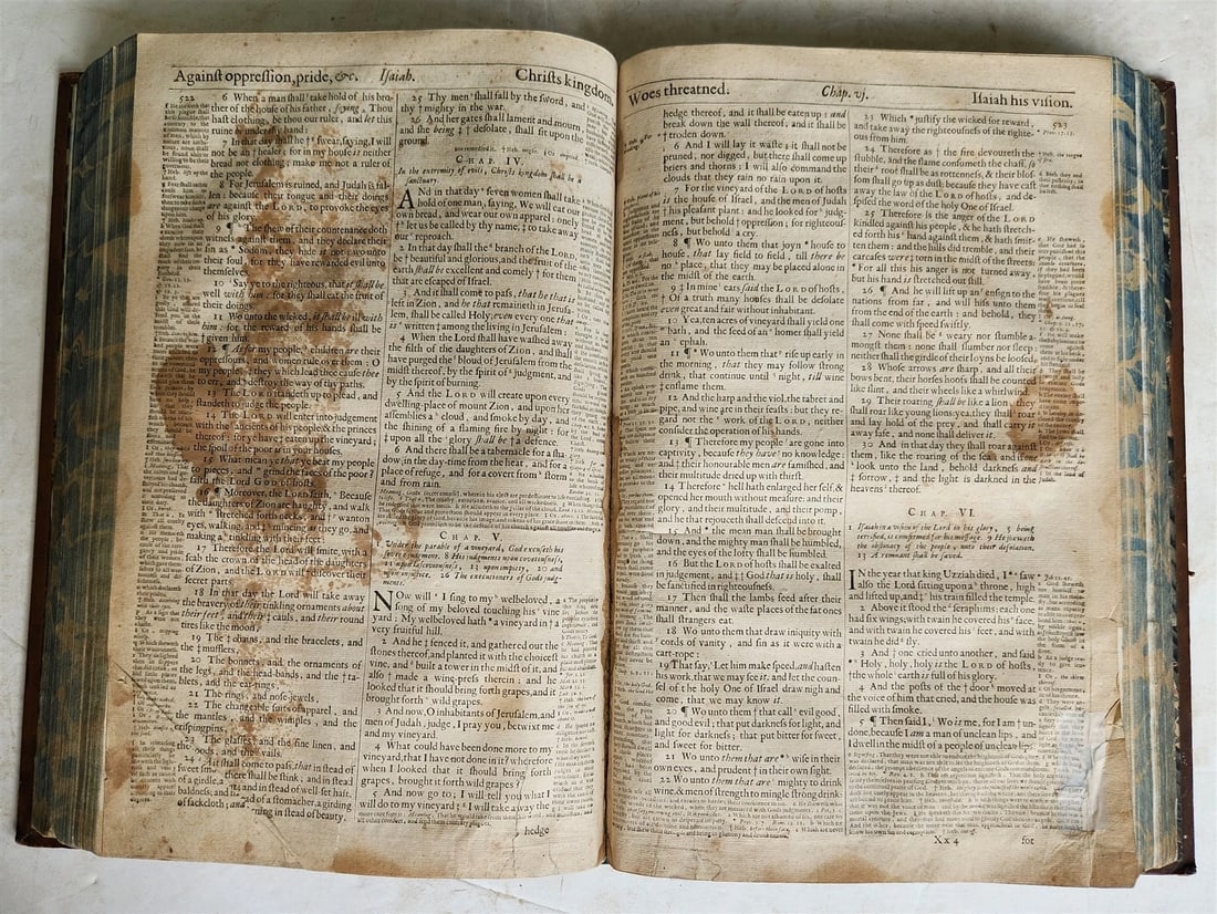 1683 BIBLE in ENGLISH ILLUSTRATED w/ MAPS KING JAMES FOLIO antique - 9