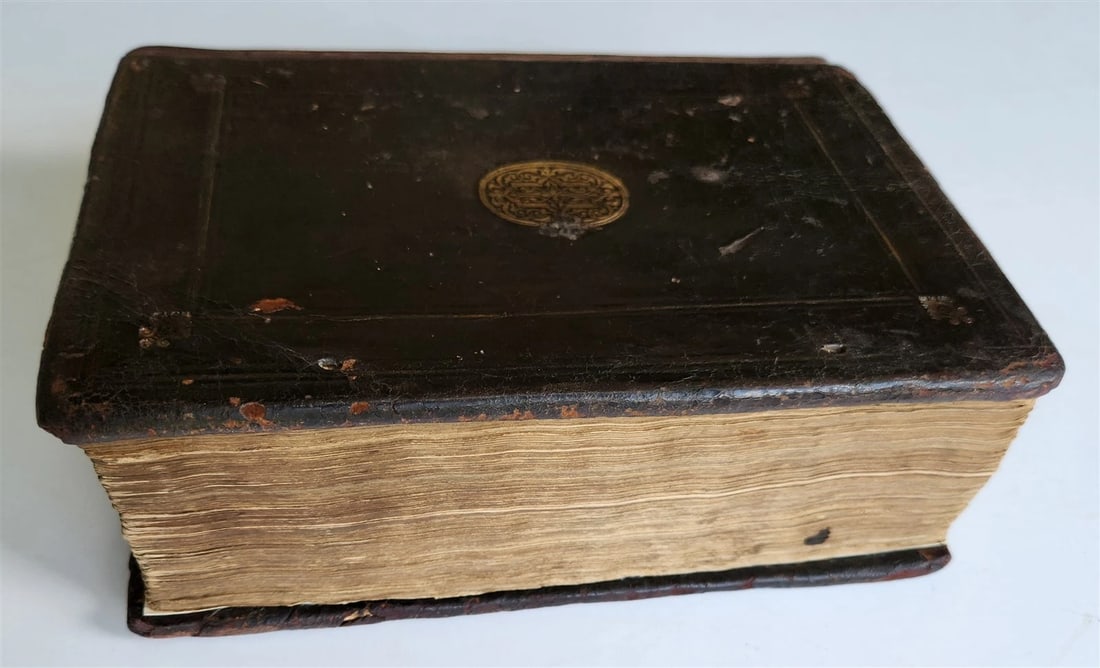 1580 BIBLE FIRST LATIN BIBLIA PRINTED in ENGLAND by Christopher Barker antique - 3