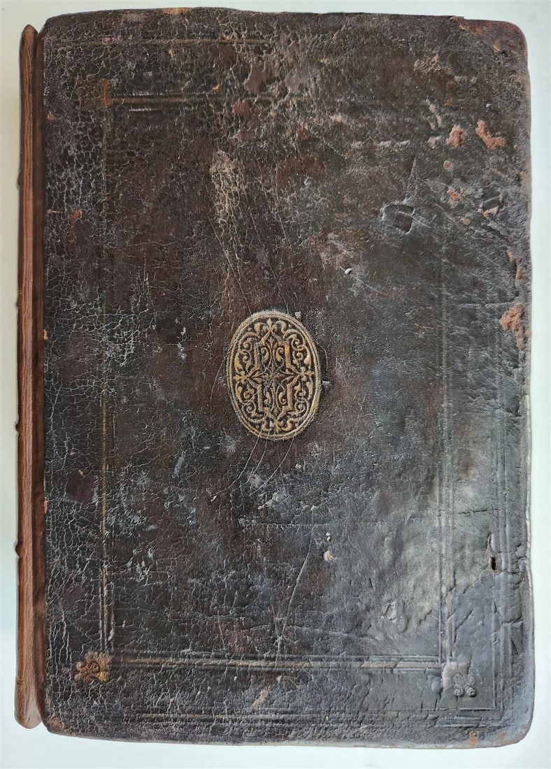 1580 BIBLE FIRST LATIN BIBLIA PRINTED in ENGLAND by Christopher Barker antique - 5