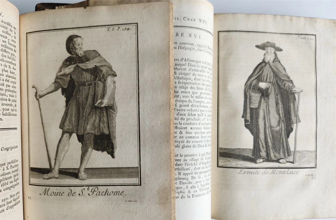 1792 RELIGIOUS & MILITARY ORDERS HISTORY 8 VOLS antique ILLUSTRATED 810 PLATES - 9