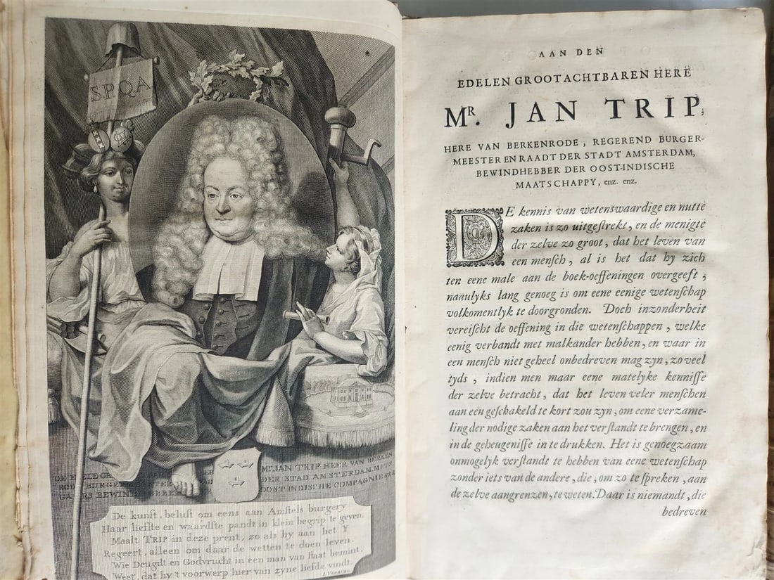 1733 HISTORICAL GEOGRAPHICAL GENEALOGICAL DICTIONARY 7 VOLS antique VELLUM FOLIO - 8