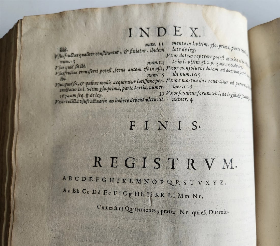 1586 CIVIL & CANON LAW BOOK antique S. MEDICI Tractatus 16th CENTURY FOLIO - 6