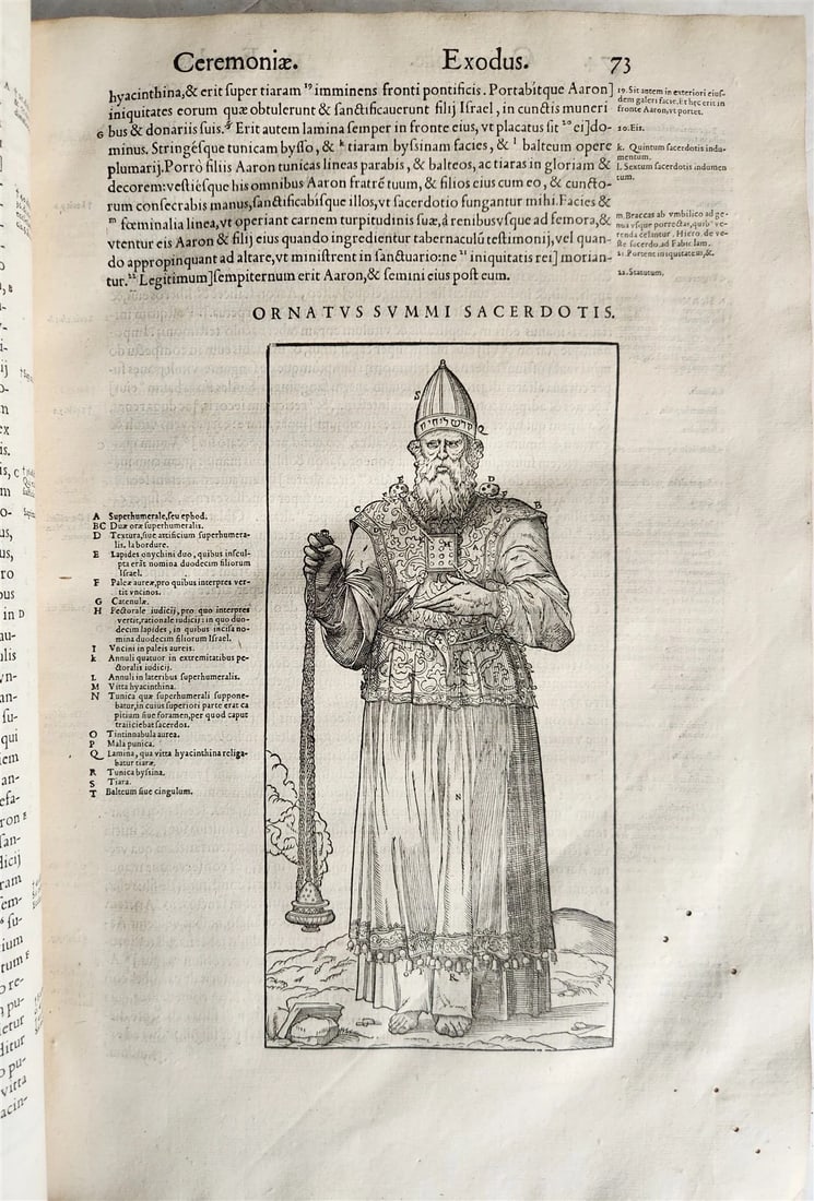 1565 BIBLE ILLUSTRATED MASSIVE FOLIO BIBLIA SACRA antique in LATIN 16th CENTURY - 2