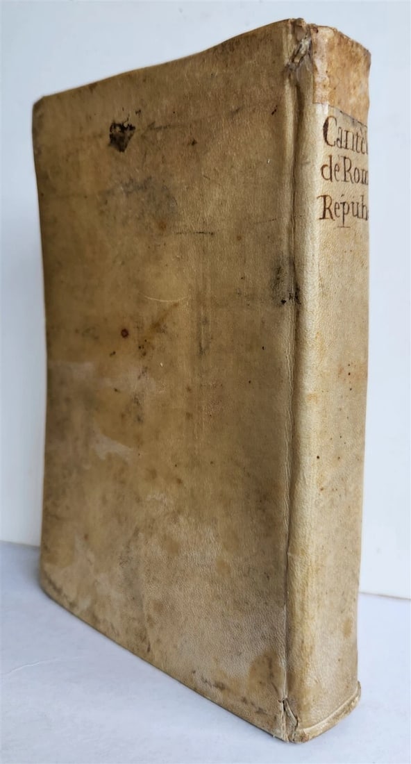 1759 ROMANA REPUBLICA Militari & Civili ROMANORUM antique VELLUM ILLUSTRATED - 2