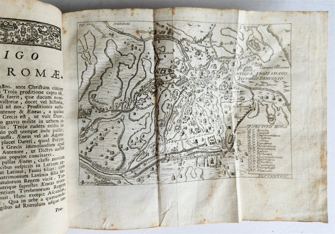 1759 ROMANA REPUBLICA Militari & Civili ROMANORUM antique VELLUM ILLUSTRATED - 3