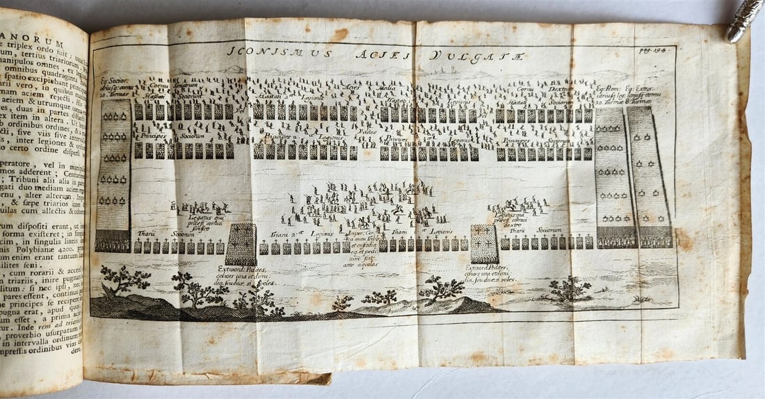 1759 ROMANA REPUBLICA Militari & Civili ROMANORUM antique VELLUM ILLUSTRATED - 5