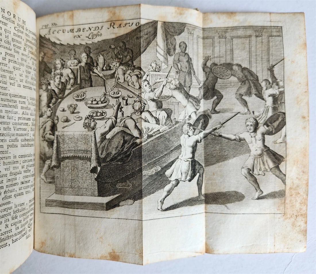 1759 ROMANA REPUBLICA Militari & Civili ROMANORUM antique VELLUM ILLUSTRATED - 9