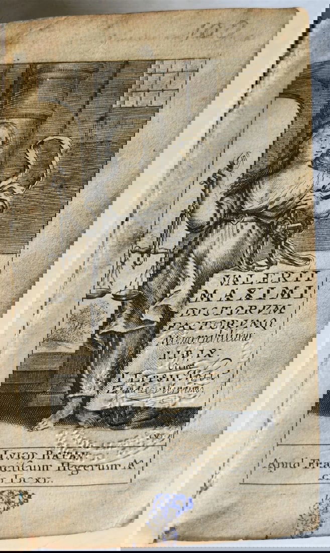 1690 VALERII MAXIMI Dictorum Factorumque Memorabilium antique VELLUM BINDING - 2