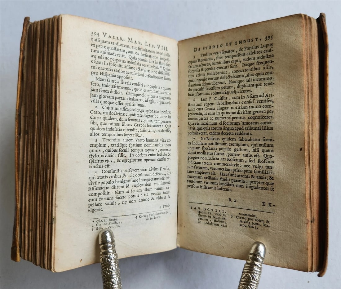1690 VALERII MAXIMI Dictorum Factorumque Memorabilium antique VELLUM BINDING - 6