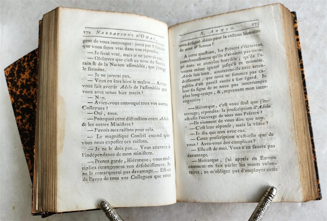 1790 TRAVELS of CAPTAIN JAMES COOK 4 VOLUMES SET antique in FRENCH - 6