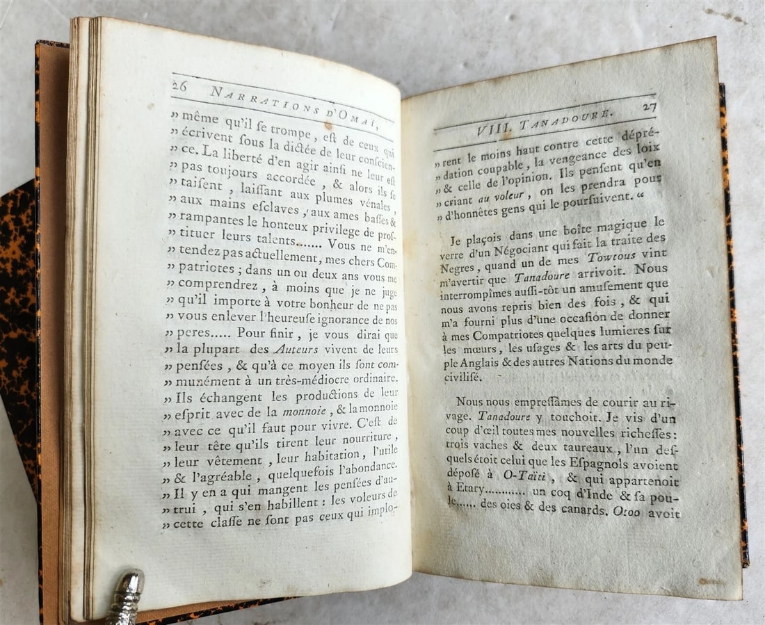 1790 TRAVELS of CAPTAIN JAMES COOK 4 VOLUMES SET antique in FRENCH - 7