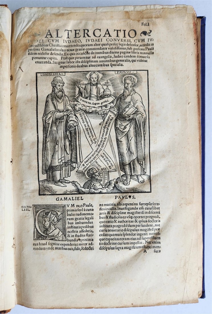 1537 ALTERCATIO SYNAGOGAE et ECCLESIA antique 16th CENTURY in LATIN Judaica (1 of 11)