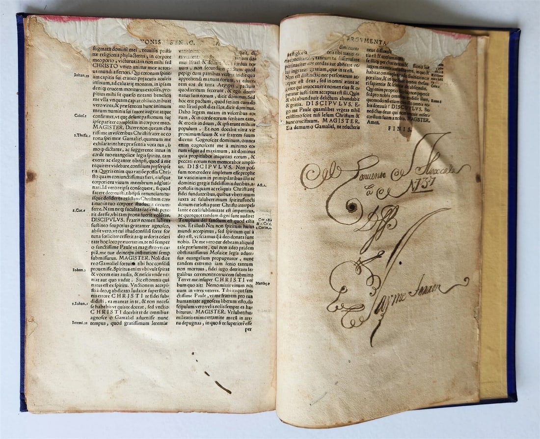 1537 ALTERCATIO SYNAGOGAE et ECCLESIA antique 16th CENTURY in LATIN Judaica - 3