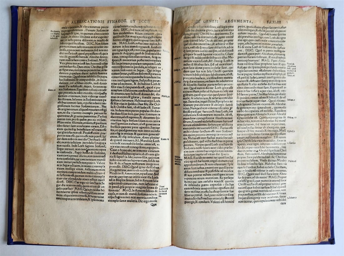 1537 ALTERCATIO SYNAGOGAE et ECCLESIA antique 16th CENTURY in LATIN Judaica - 8