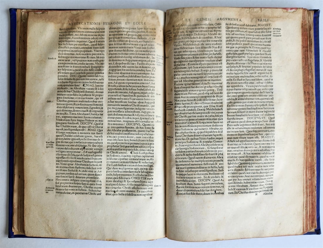 1537 ALTERCATIO SYNAGOGAE et ECCLESIA antique 16th CENTURY in LATIN Judaica - 9