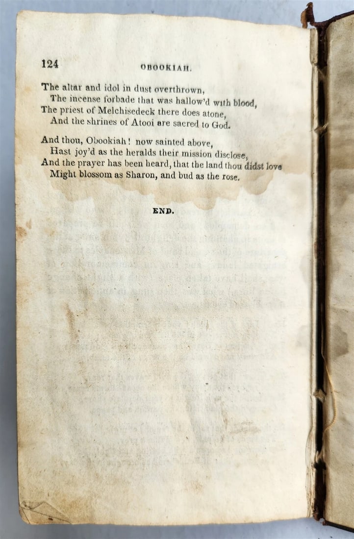 1830s HAWAII Memoirs of Henry Obookiah Native of Sandwich Islands AMERICANA - 6