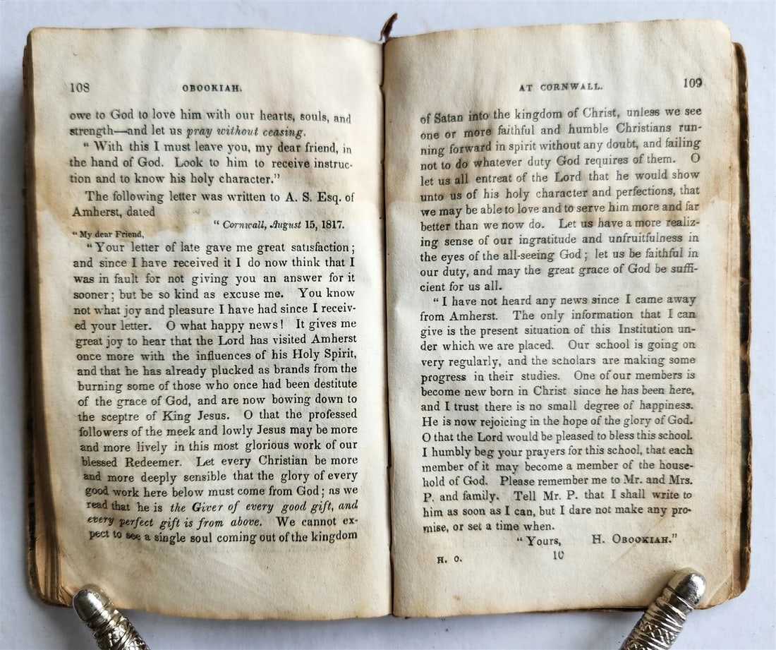 1830s HAWAII Memoirs of Henry Obookiah Native of Sandwich Islands AMERICANA - 7