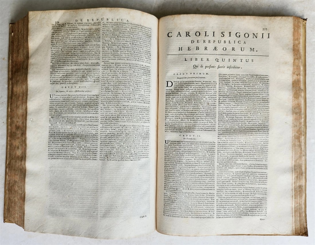 1743 BIBLE COMMENTARY Joannis Stephani Menochius LATIN VELLUM FOLIO antique v.2 - 9