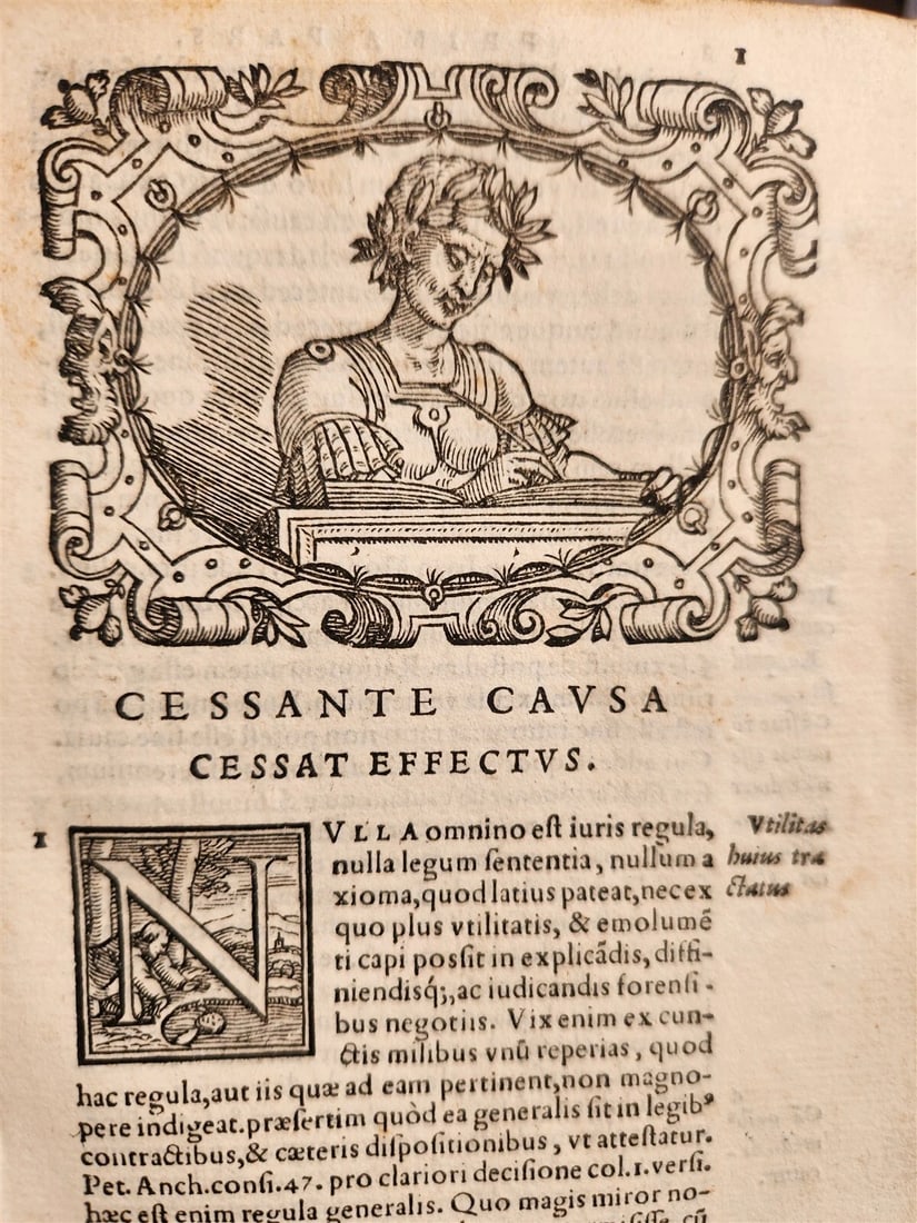 1546 Andre TIRAQUEAU Regii in senatu antique VELLUM BOUND - 3