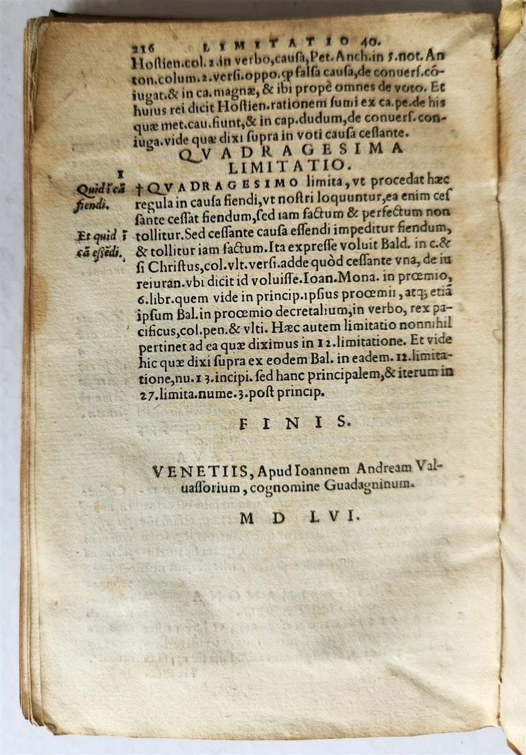 1546 Andre TIRAQUEAU Regii in senatu antique VELLUM BOUND - 5