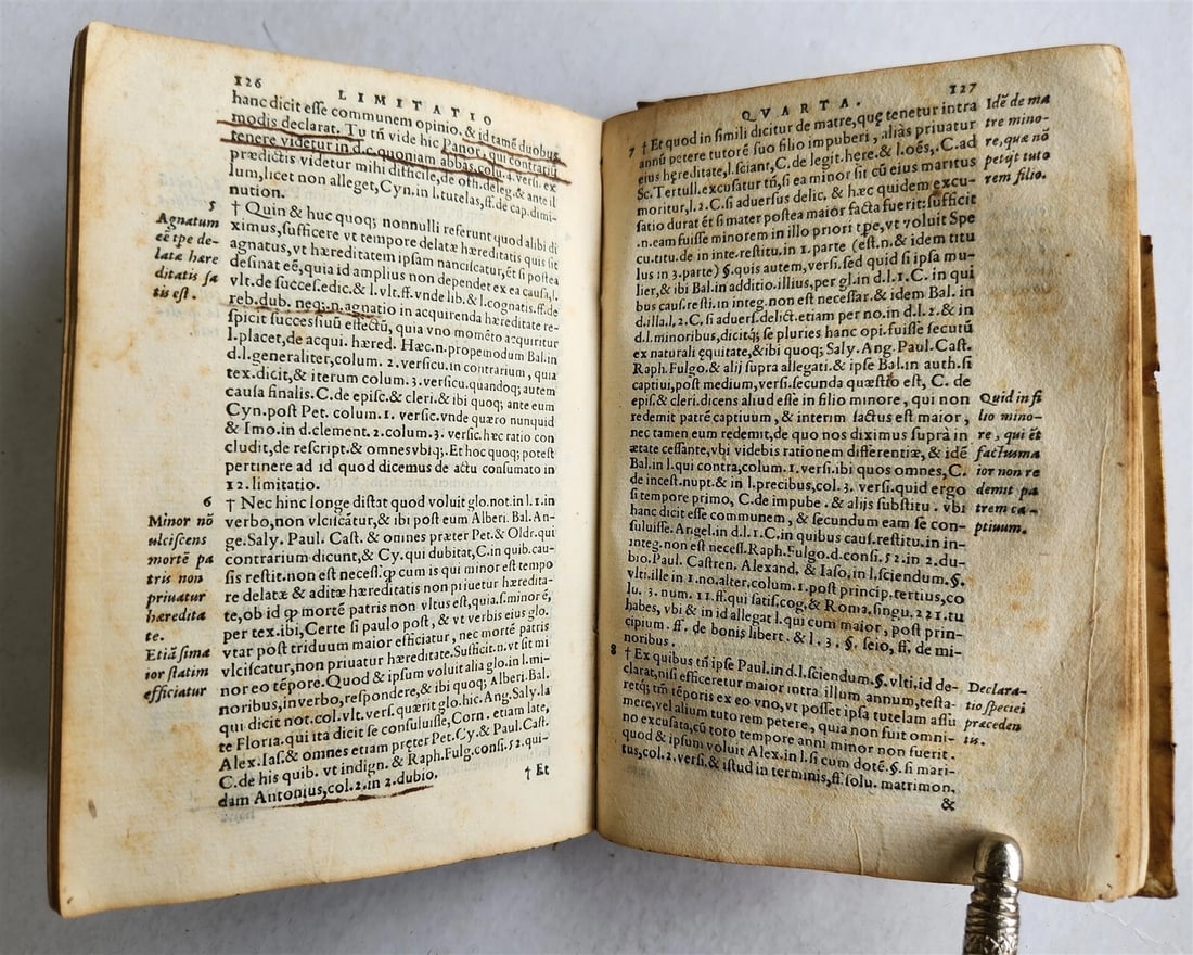 1546 Andre TIRAQUEAU Regii in senatu antique VELLUM BOUND - 7