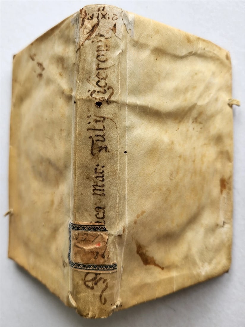 1587 CICERO Rhetoricorum ad Herennium antique VELLUM BOUND - 2