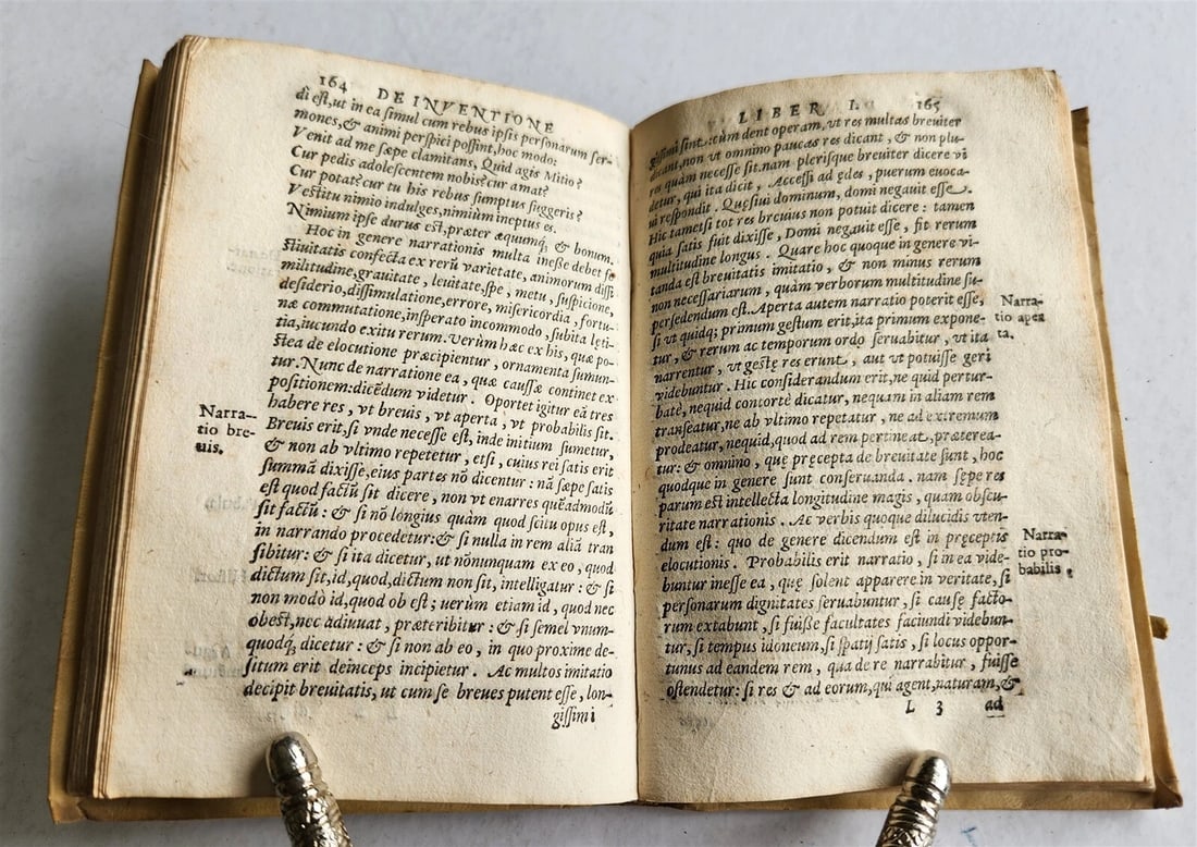 1587 CICERO Rhetoricorum ad Herennium antique VELLUM BOUND - 7
