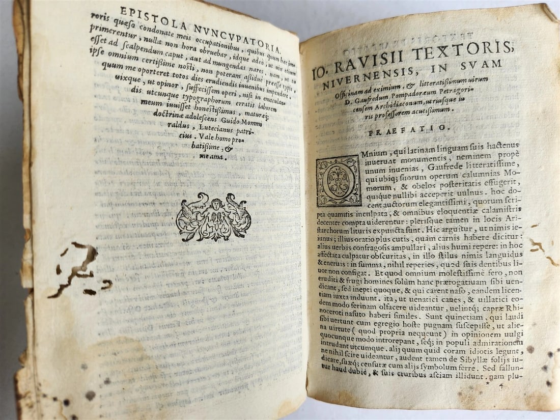 1574 Jean TIXIER antique VELLUM BOUND Officinae Ioannis Rauisii Textoris - 4