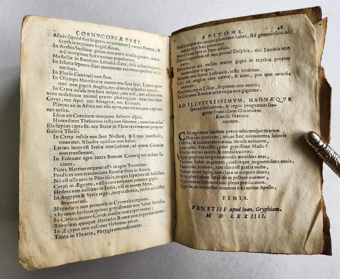 1574 Jean TIXIER antique VELLUM BOUND Officinae Ioannis Rauisii Textoris - 5