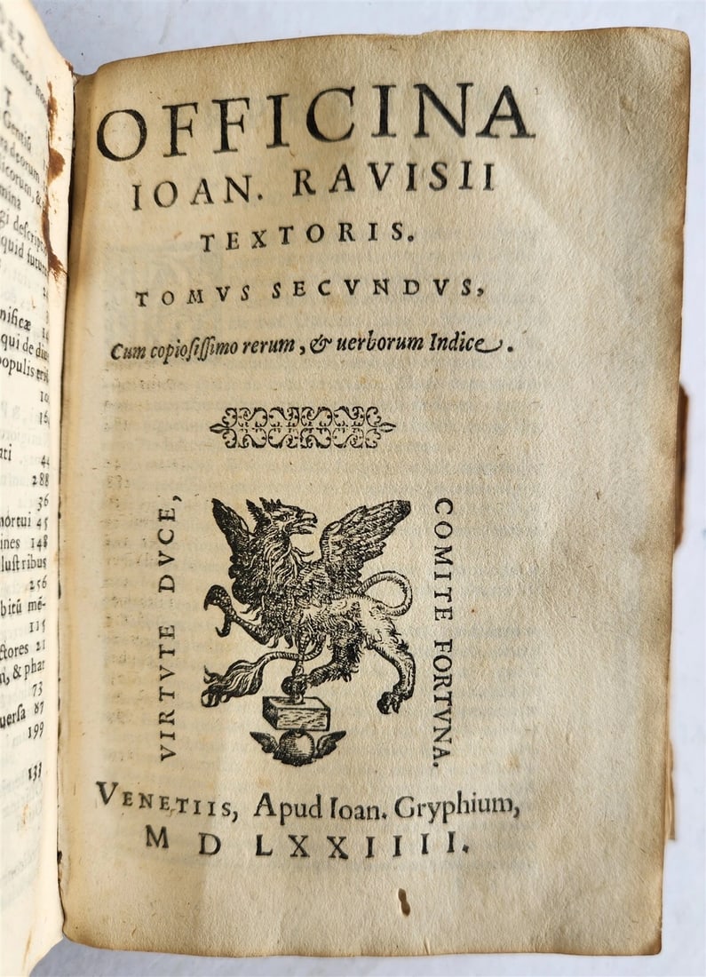1574 Jean TIXIER antique VELLUM BOUND Officinae Ioannis Rauisii Textoris - 8