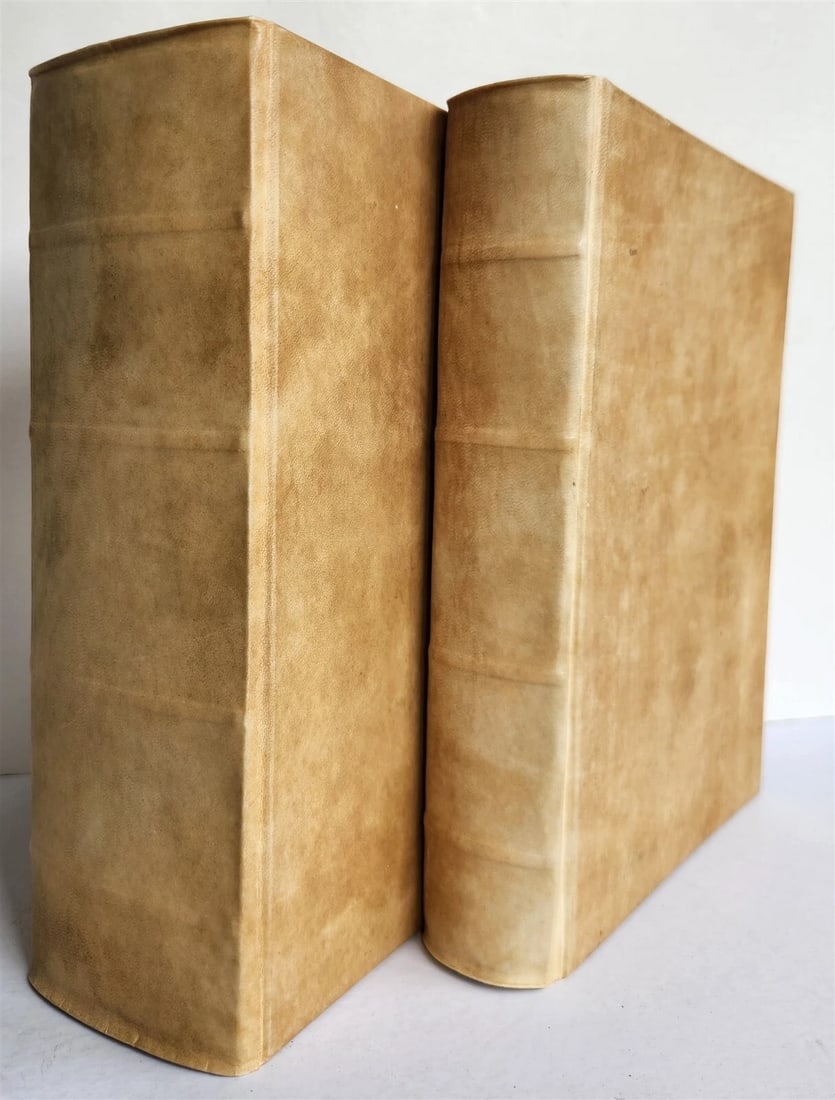 1582 PLUTARCH LIVES of ILLUSTRIOUS GREEK & ROMANS 2 VOLUMES antique ILLUSTRATED - 2