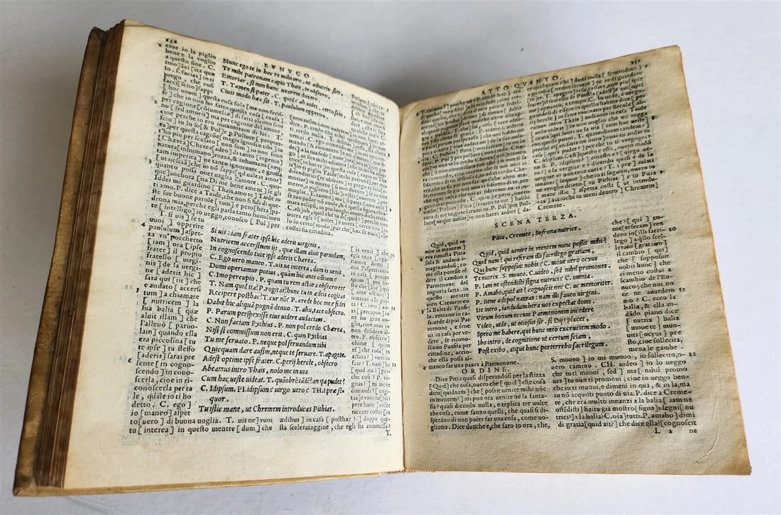 1558 TERENCE in ITALIAN antique 16th CENTURY vellum - 10