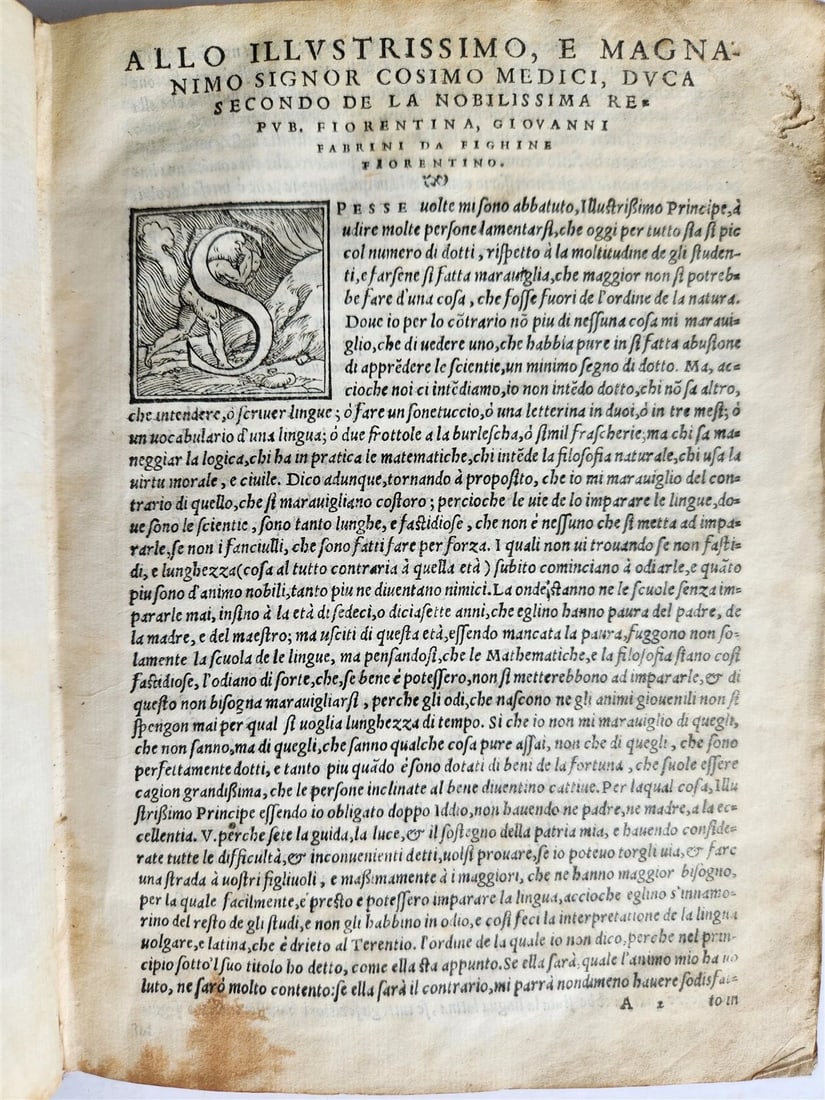 1558 TERENCE in ITALIAN antique 16th CENTURY vellum - 11