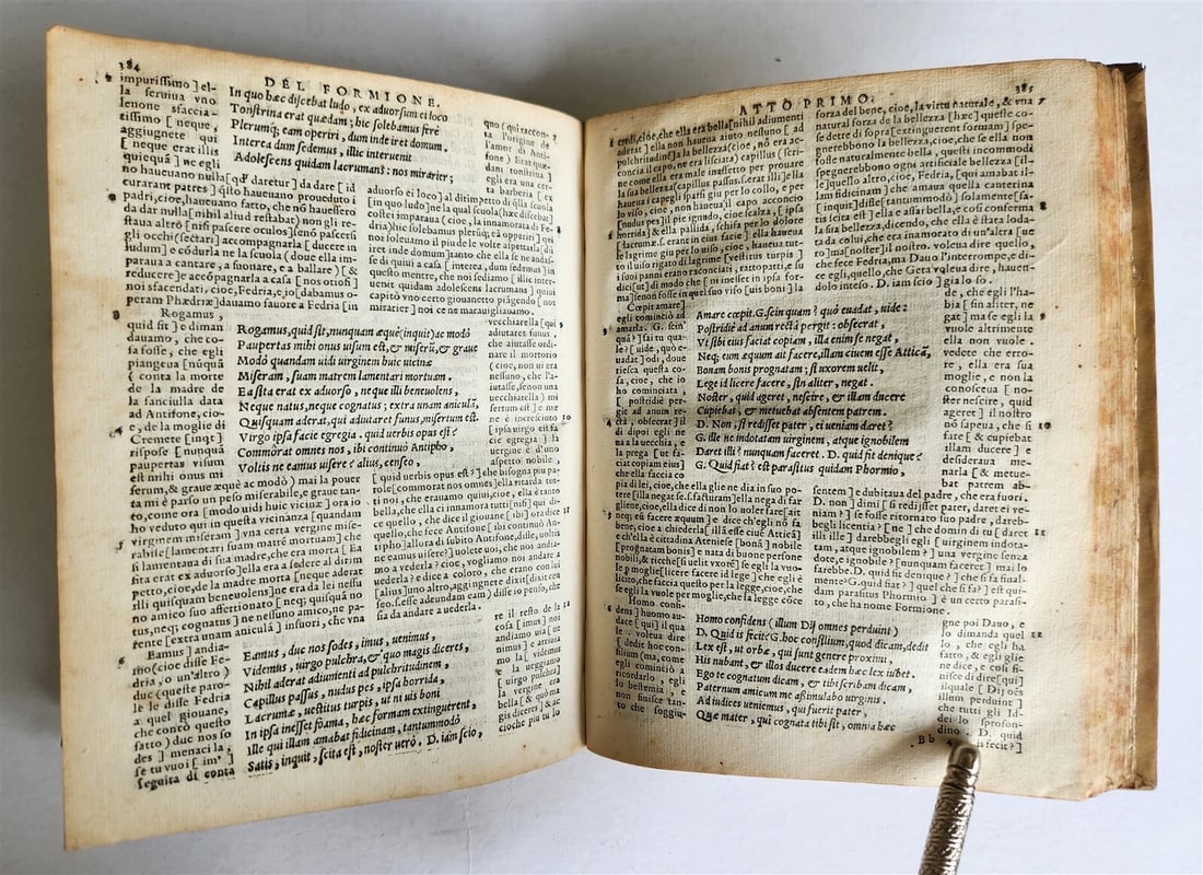 1558 TERENCE in ITALIAN antique 16th CENTURY vellum - 7