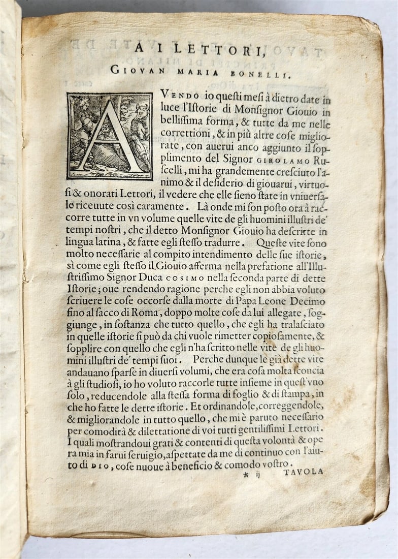 1561 Paolo GIOVIO LIVES of NINETEEN ILLISTRIOUS MEN antique 16th CENTURY - 3