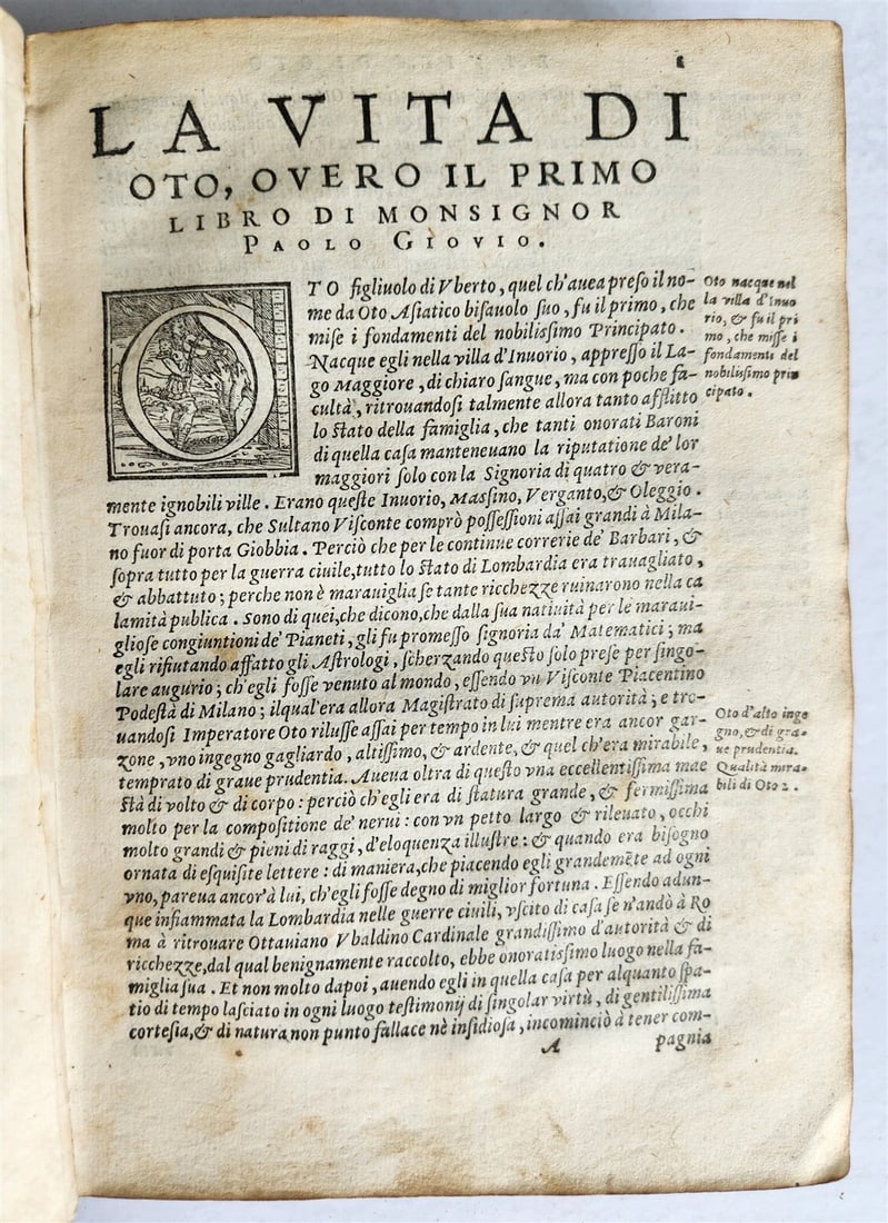 1561 Paolo GIOVIO LIVES of NINETEEN ILLISTRIOUS MEN antique 16th CENTURY - 5