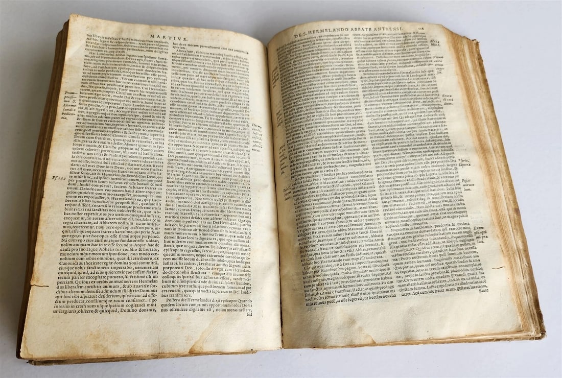 1581 LIVES of SAINTS antique VELLUM FOLIO De vitis sanctorum ab Aloysio Lipomano - 12