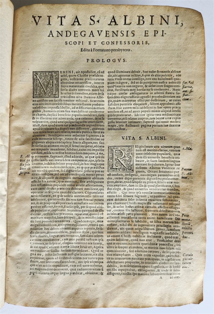 1581 LIVES of SAINTS antique VELLUM FOLIO De vitis sanctorum ab Aloysio Lipomano - 8