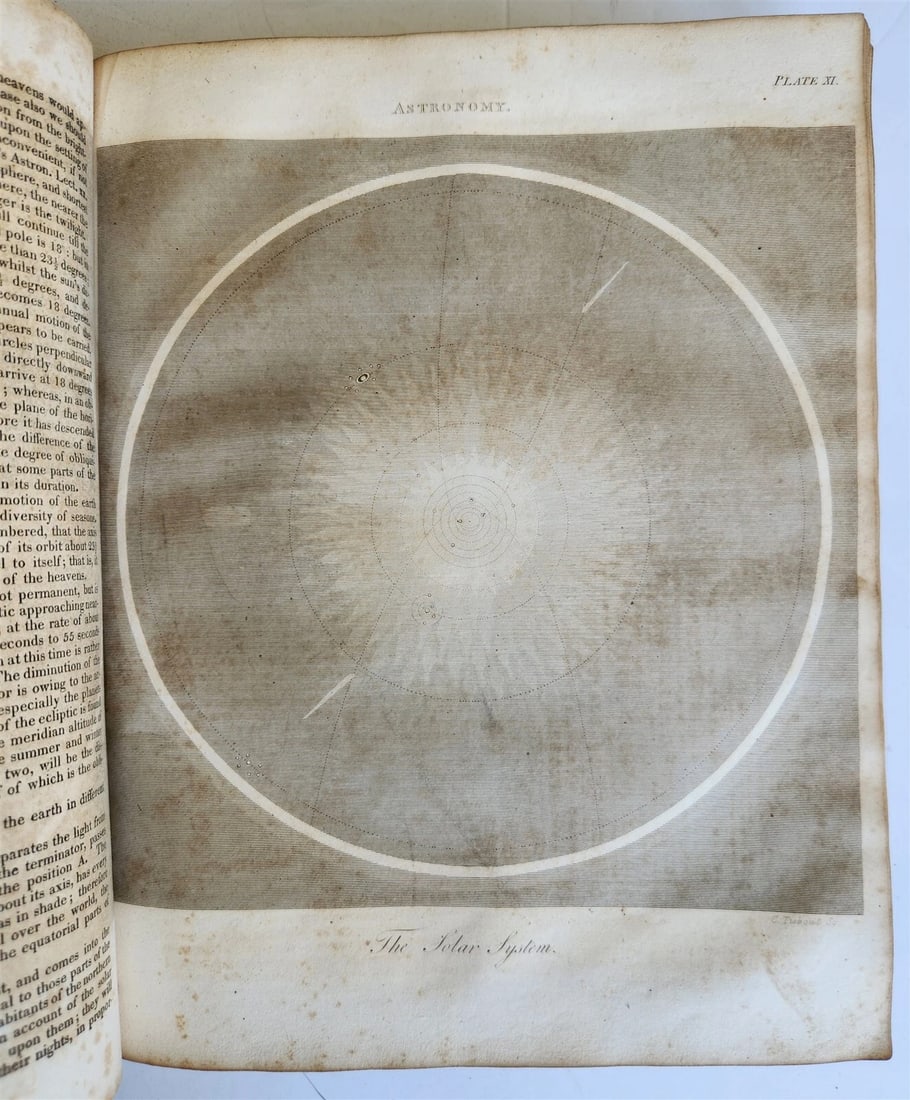 1822 NEW and COMPLETE DICTIONARY of ARTS and SCIENCES 3 VOLS. antique by GREGORY - 9