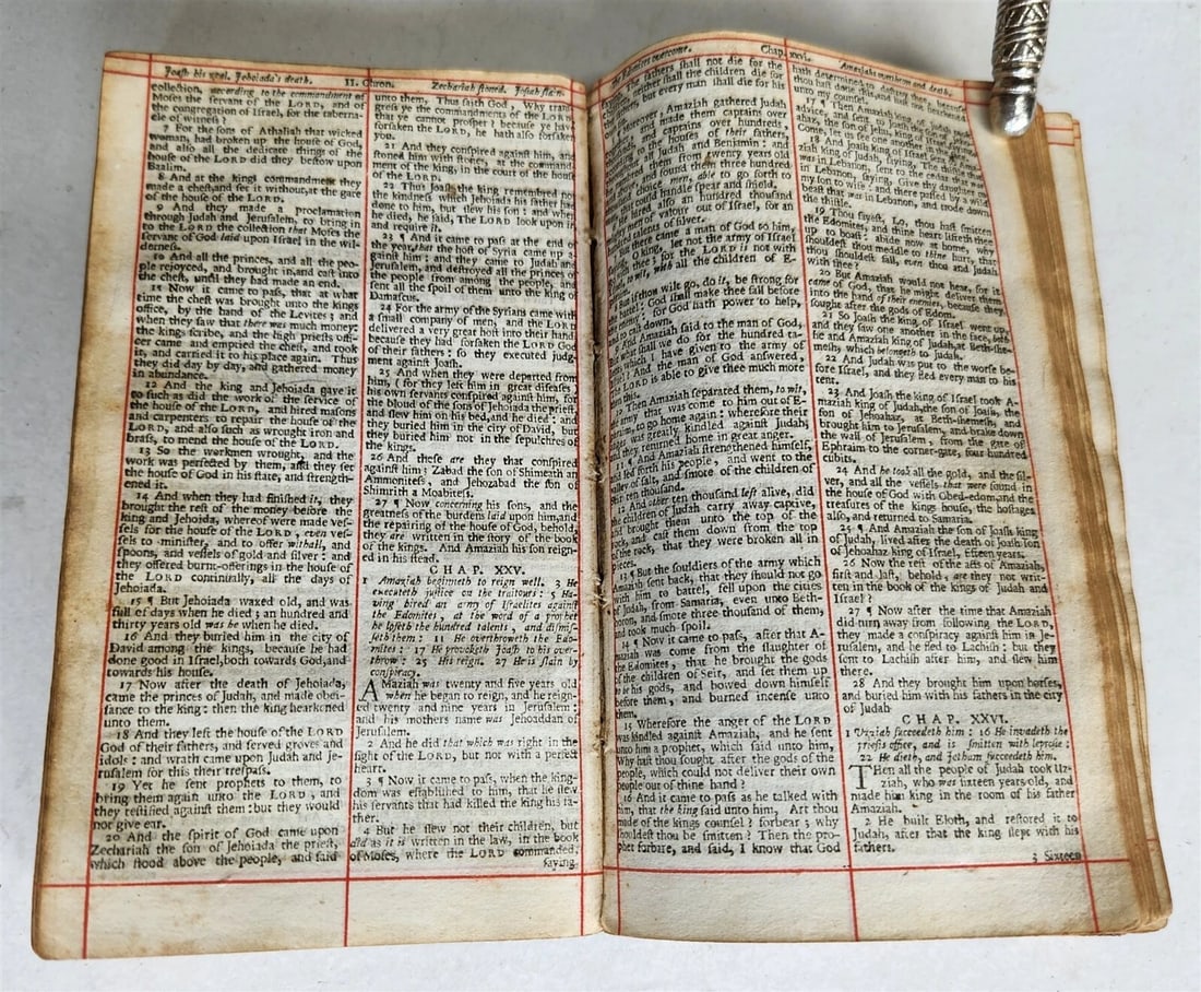 1681 BIBLE in ENGLISH antique FINE ORIGINAL BINDING Old & New Testament - 8