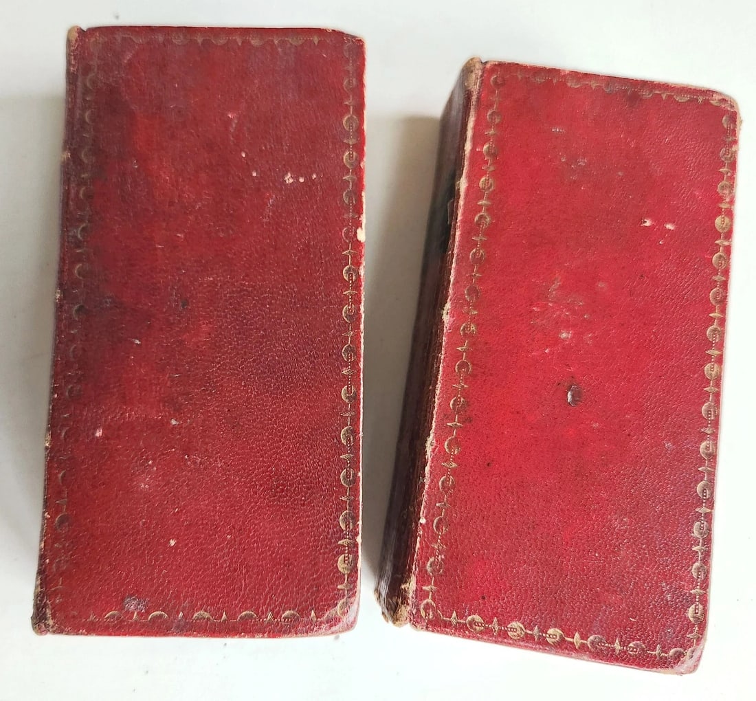 1684 BIBLE in ENGLISH ILLUSTRATED w/89 PLATES 2 VOLS OLD & NEW TESTAMENT antique - 3