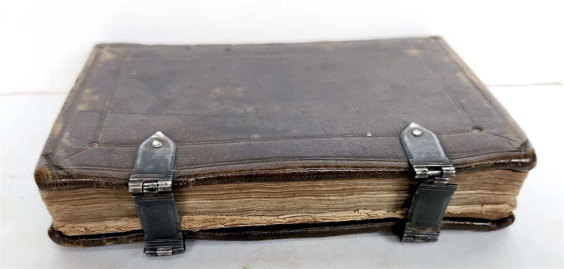 1631-34 BIBLE in ENGLISH ILLUSTRATED NEW TESTAMENT COMMON PRAYERS PSALMS antique - 9