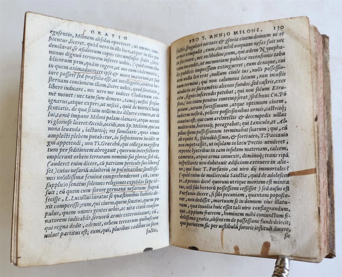 1559 ALDUS PRESS CICERO edited by Paolo Manuzio antique VELLUM 16th CENT. Aldine - 10