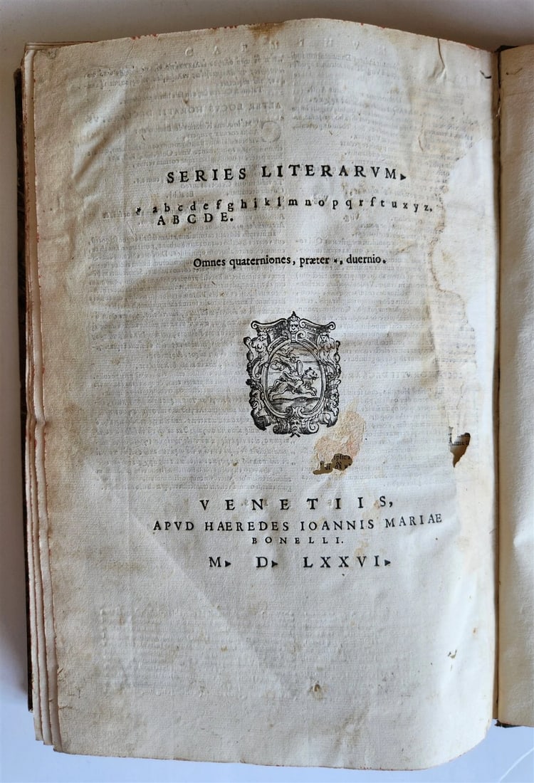 1576 HORACE POETRY antique 16th century folio ILLUSTRATED - 4