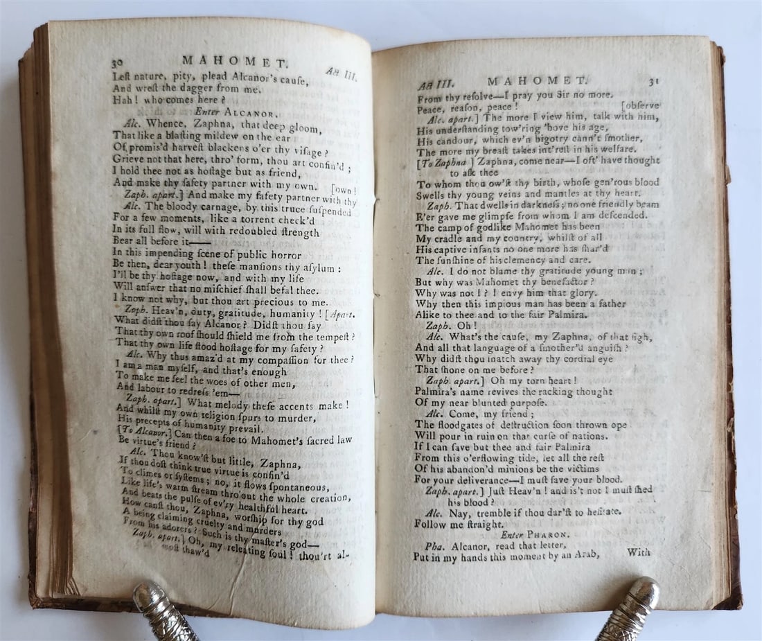 1796 MAHOMET the IMPOSTOR A TRAGEDY antique in ENGLISH - 5