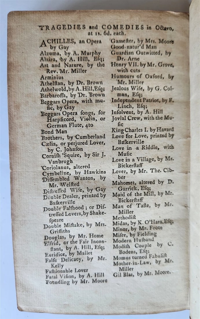 1796 MAHOMET the IMPOSTOR A TRAGEDY antique in ENGLISH - 7