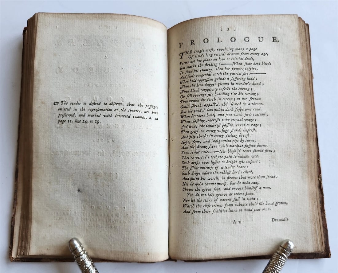 1796 MAHOMET the IMPOSTOR A TRAGEDY antique in ENGLISH - 9