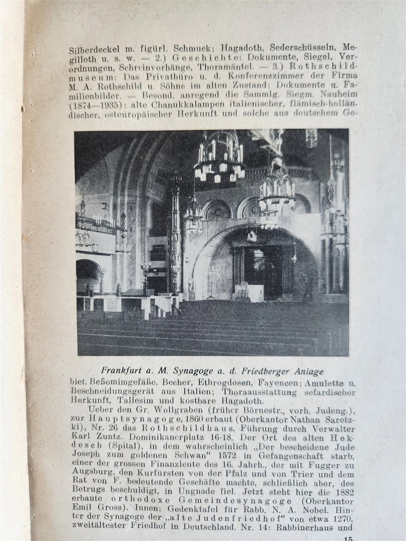 1938 JEWISH EXCURSIONS in FRANKFURT antique GERMAN Judaica ILLUSTRATED pre-WWII - 8