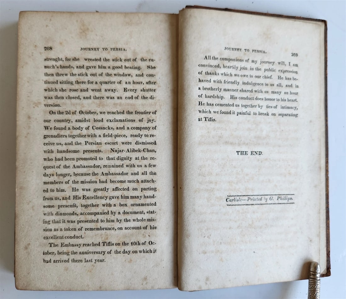 1820 NARRATIVE of JOURNEY to PERSIA in suite of IMPERIAL RUSSIAN EMBASSY antique - 6